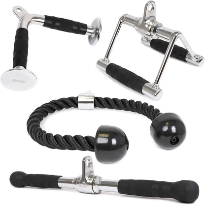 Triceps Pull down Attachment, Cable Machine Accessories for Home Gym, Lat Pull down Attachment Weight Fitness