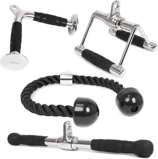 Triceps Pull down Attachment, Cable Machine Accessories for Home Gym, Lat Pull down Attachment Weight Fitness