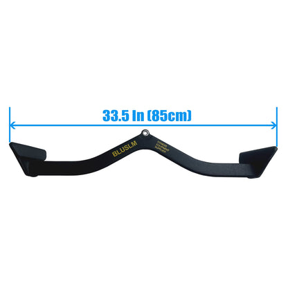 Fitness Lat Pull down T Handle Bar， Rowing Rotating V-Bar Pulley Cable Machine Handle， Grip Gym Equipment for Back Triceps Train