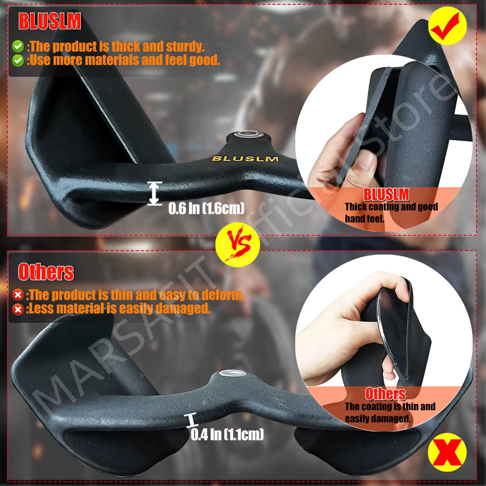 Fitness Lat Pull down T Handle Bar， Rowing Rotating V-Bar Pulley Cable Machine Handle， Grip Gym Equipment for Back Triceps Train