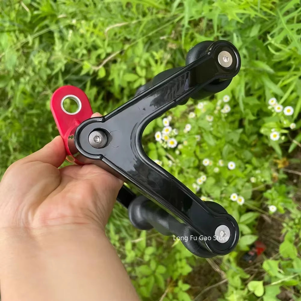 Ergonomics V-Shaped Rowing Bar 360°Rotating V-Handle Biceps Triceps Back Workout T-Bar Row Handle LAT Pull down Cable Machine