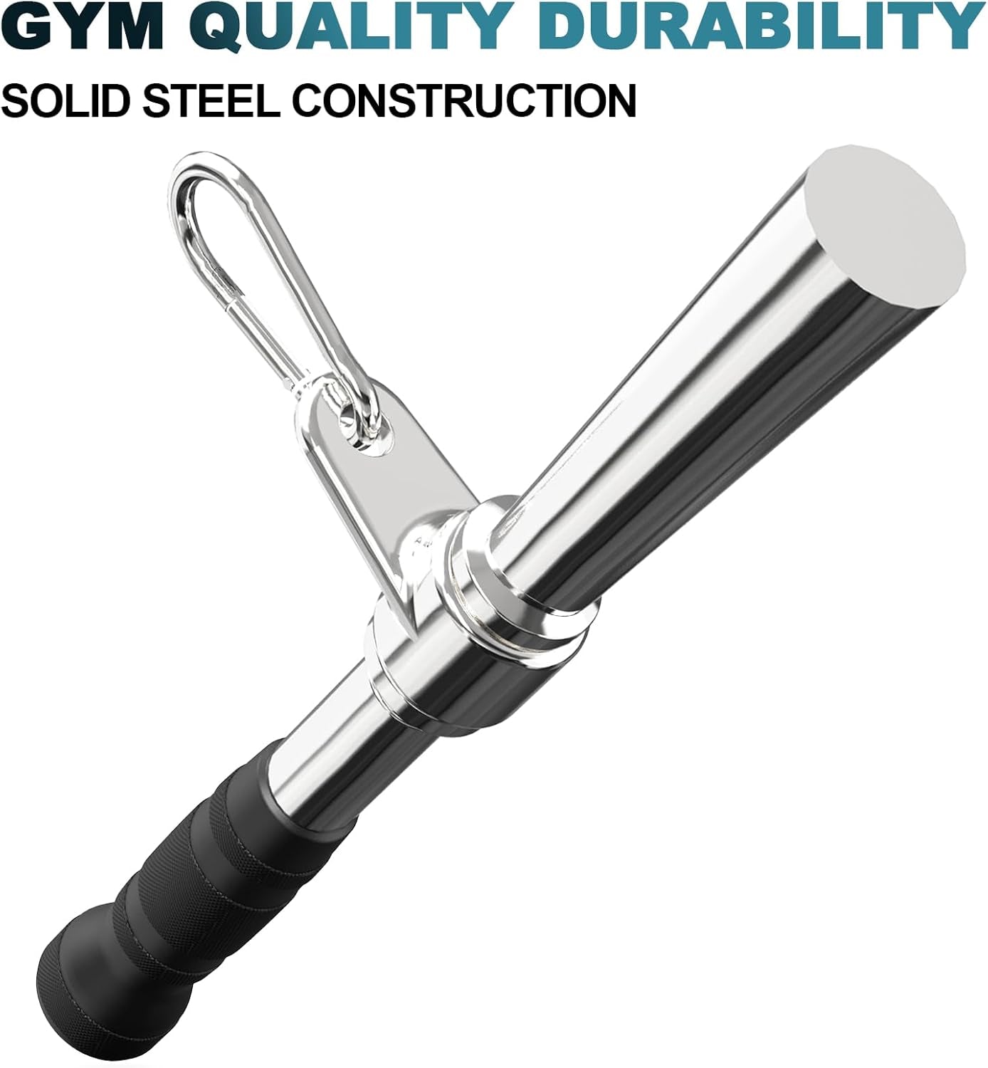 Triceps Pull down Attachment, Cable Machine Accessories for Home Gym, Lat Pull down Attachment Weight Fitness