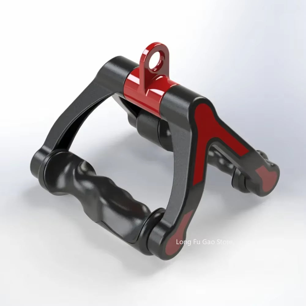 Ergonomics V-Shaped Rowing Bar 360°Rotating V-Handle Biceps Triceps Back Workout T-Bar Row Handle LAT Pull down Cable Machine