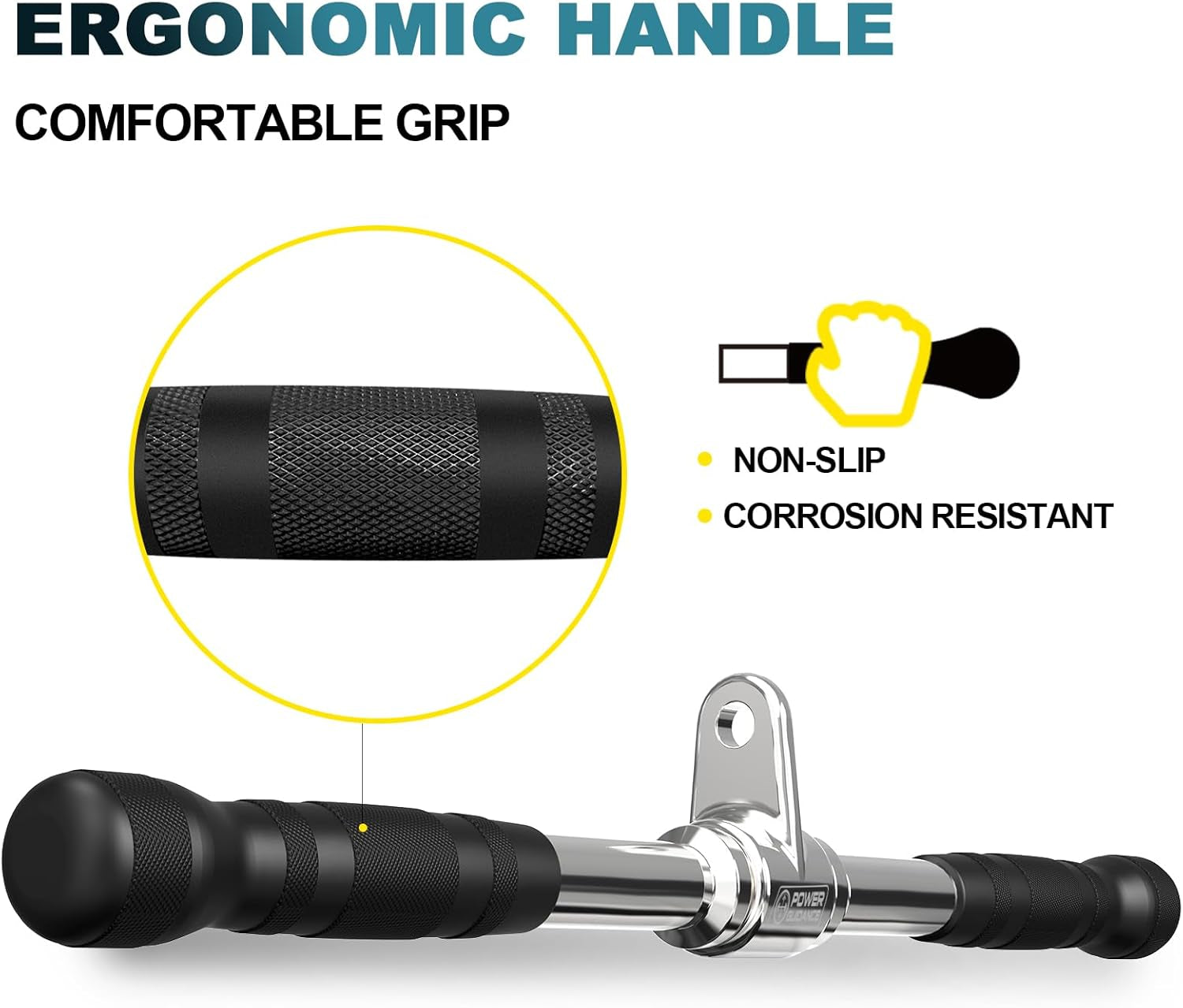 Triceps Pull down Attachment, Cable Machine Accessories for Home Gym, Lat Pull down Attachment Weight Fitness